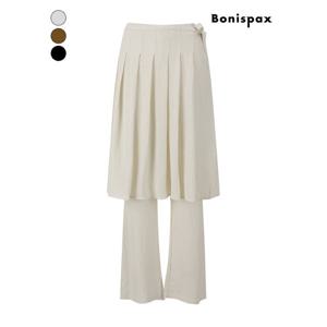 [보니스팍스]플리츠 레이어드 스커트 팬츠 (XP9PT017M0)