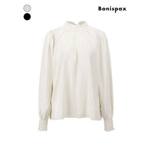 [보니스팍스]플로우 퍼프 하이넥 블라우스 (XP9SH016M0)