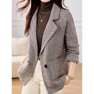 [클라셰]클라셰 헤링본테일러드코디자켓_B5F0291