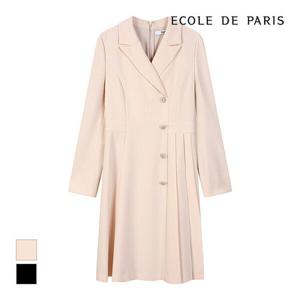 [에꼴드파리][에꼴드파리] 언발주름 카_라 원피스_RB32WOCE31Z (