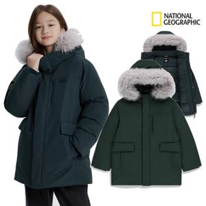 내셔널지오그래픽키즈 패딩 K254UDW050 남여공용 미드 벨루가 덕다운 겨울 점퍼 고학년 딜