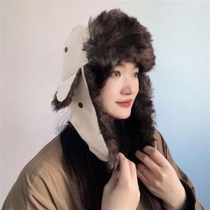 따수운 귀달이 군밤모자(베이지) 겨울털모자