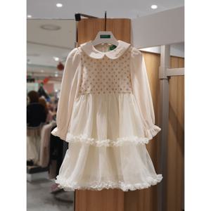 베네통키즈6 스페셜 벨벳 샤 원피스 QAOP24561 25W