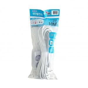 현대 멀티탭 접지 2구 10M 10A HM10-210 (1개)