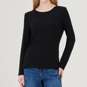 [베네통]배색 라인 버튼 긴팔 티셔츠 (BATS91541)