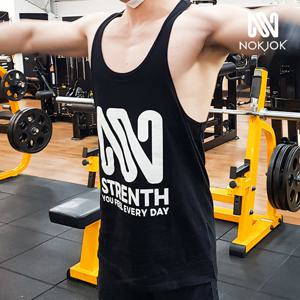 녹족 맨즈 컴뱃 헬스 나시 블랙