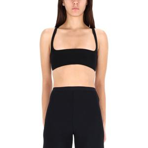 릭오웬스 릴리스 스퀘어 넥 크롭 슬리브리스 탑 LI02E3100 JCVS