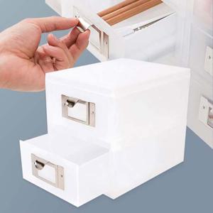 시스맥스 네오 아이박스 미니 2단 보관 수납 멀티박스 데스크정리함 다용도정리함 아크릴정리함 화장품정리대 소품정리함 보관함 수납함 멀티박스 문구