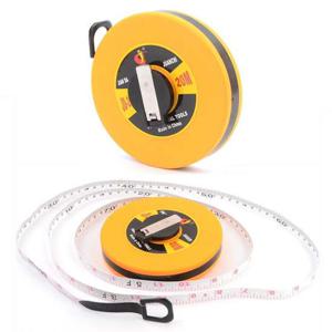 작업용 길이 측정 공구 원형 화이바 줄자 20m 1개