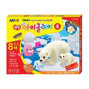 20000 탱탱 아이클레이 4번 7색 30g+야광18g 아모스 (점토놀이 컬러클레이) 부품 소모품 자재 파츠