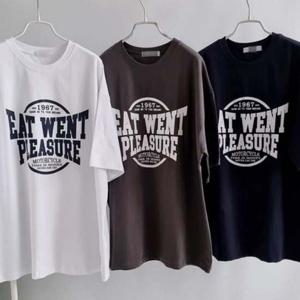 플레저 빅사이즈 나염 의류 오버 반팔티 305P317S