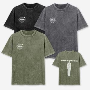 남녀공용 우주행성 피그먼트 프린팅 반팔티 SD-250801