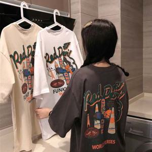 루시 프린팅 오버핏 반팔티 SD-250406