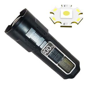 대형 줌 LED 충전식 야외 서치 라이트 손전등 후레쉬 손전등 LED손전등 야외손전등 후레쉬 LED후레쉬 충전후레쉬 줌라이트 서치라이트 랜턴