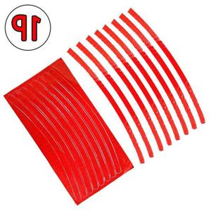 바퀴휠 부착스티커 반사스티커 빨강