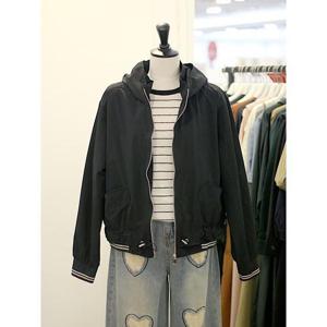 메종블랑쉬 세이브존03 밑단 스트링 시보리 포인트 후드 점퍼 AGM253JJP901A