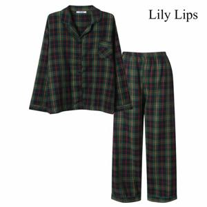 [릴리립스] 베이직 체크 파마자 셋업 (YL9ST005)