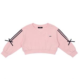 [티파니(정상)](T54KAT060)-PK 크롭 브이넥 티