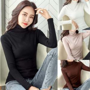 B125 목폴라 기모목폴라 여자목폴라 HH 티셔츠 기모