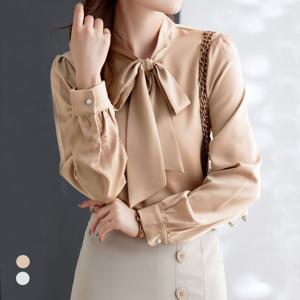 [클라셰]클라셰 스카프실키레이디블라우스_B5S0156