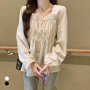 [카라]KARRA (77까지)프릴스퀘어넥블라우스_A5S0219