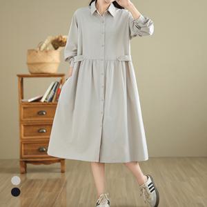 [카라]KARRA (77까지)버튼스트랩루즈핏원피스_A5S0209