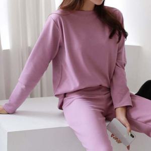 심플 무지 긴팔 라운드티 DM210981 오버핏 티 나시 데