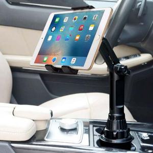 높이/각도조절 차량용 컵홀더 멀티거치대 태블릿거치 자동차컵홀더 차량용휴대폰거치대 핸드폰거치대차량용 클립형고정 360도회전 높이조절 각도조절