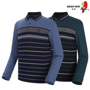 [마코] (남성)카라 배색 ST패턴 티셔츠_MMM4TS21