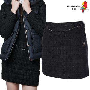 [마코] (여성)트위드배색 구스다운 미니 스커트_MMW4CU62