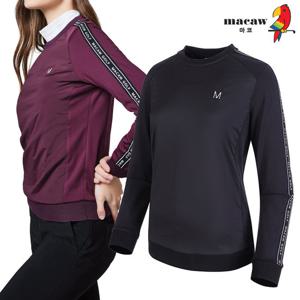 [마코] (여성)테이프 배색 라인 티셔츠_MMW4TR61