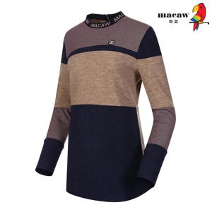 [마코] (여성)컬러블록 배색 티셔츠_MMW4TH21