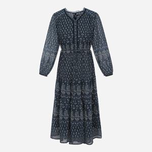 [써스데이아일랜드]네크 벨벳 포인트 플라워 원피스 T256MOP173W