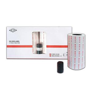 모텍스 가격표시용 라벨 20롤 MX-5500전용 잉크포함 리필용지 테이프 D