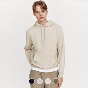 [지오다노]남성 솔리드 기모 후드 티셔츠 025922/01025922