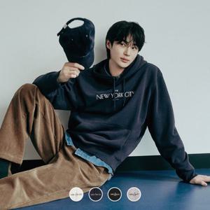 [지오다노]남성 프린트 기모 후드 티셔츠 025923/01025923