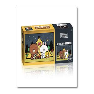 [제이북스]라인프렌즈 보석십자수  캠프 파이어 (BS38-402)