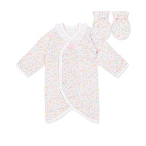 [오가닉맘]잔잔꽃배내가운손싸개세트 MLSNBW10