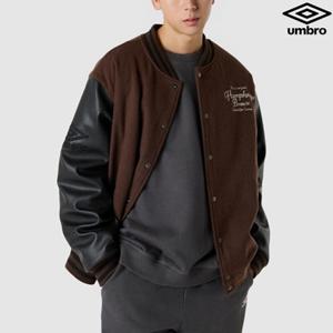 [엄브로] HBL 로얄 컬리지 프리미엄 바시티 자켓 UQ321CPJ98_BRW0