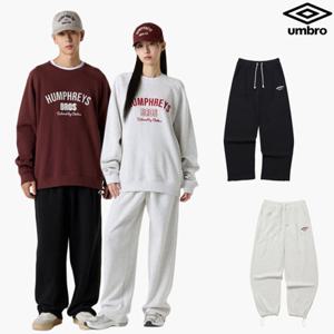 [엄브로] HBL 로얄 컬리지 와이드  조거 2WAY 스웨트 팬츠 UQ321CFP99