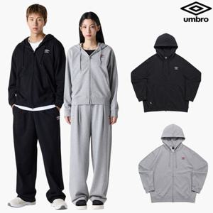 [엄브로] 에센셜 스몰로고 후드 집업 UQ323CFT91