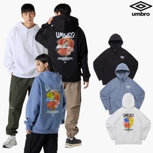 [엄브로] 기모 로즈 그래픽 후드 티셔츠 UQ421CHDO3