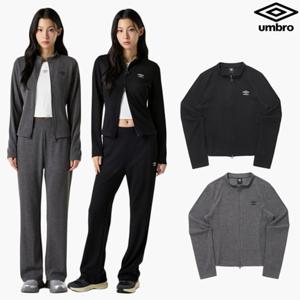 [엄브로] 우먼스 골지 슬림핏 니트집업 자켓 UQ412CFTO1