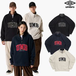 [엄브로] 기모 아플리케 하프집업 맨투맨 UQ421CFSO2