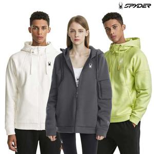 [스파이더] 공용 플리스 본딩 후드 집업 SPGWCNFT305U