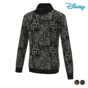 디즈니골프 세이브존07 남성 패턴 집업니트 DO3MKT004