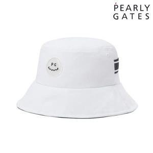 파리게이츠 (521D3CP006) 여성 스마일 레터링 테이프 버킷햇