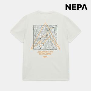 네파 [택가 69,000원] 25 S/S 봄 가을 간절기 공용 포레스타 등판 프린트 반팔 라운드 티셔츠 7KE5325