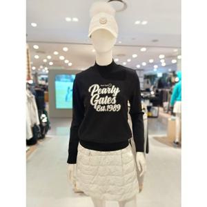 [파리게이츠] 25FW겨울 여성 로고 포인트 반하이넥 방풍니트 (521E4SR401)