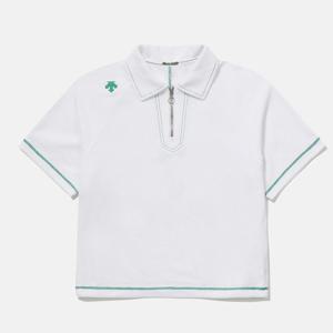 [데상트]데상트 여성 테리 카라 티셔츠 SP222EPS54WHT0 티셔츠